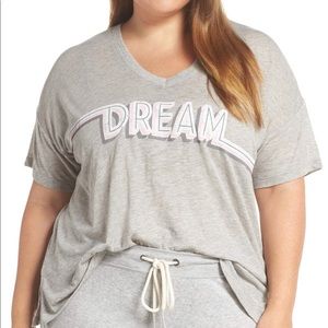 PJ Salvage Rose & Shine Tee Pajama Top Plus Size